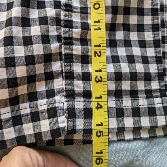 Free People Black And White Gingham Mini Skirt Stretch Cotton 8 Retro Twee - Picture 8 of 17